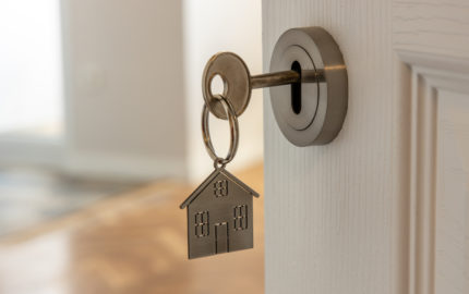 key in door