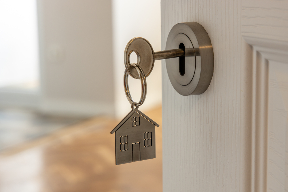 key in door